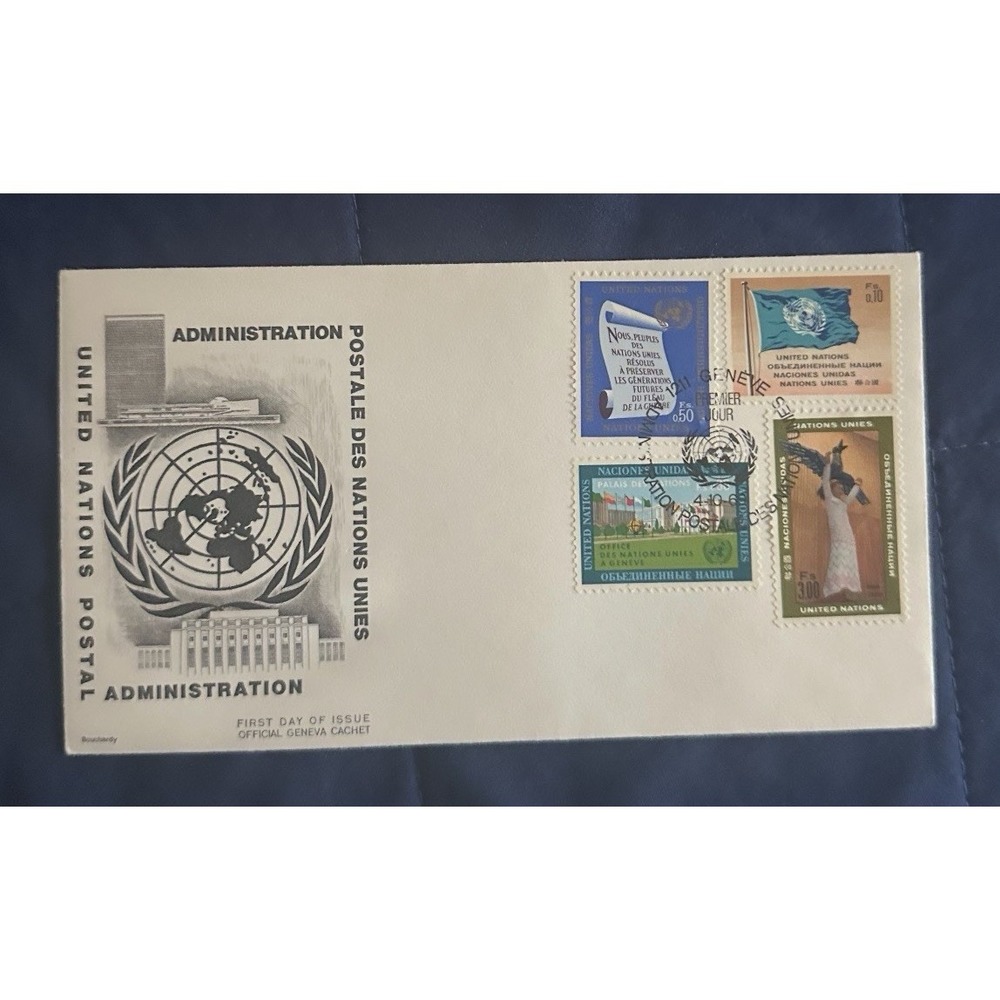 United Nations 1969 Geneva Postal Administration First Day Issue Cachet